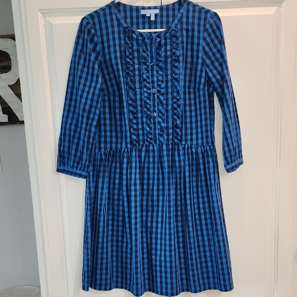Draper James Blue Gingham Dress